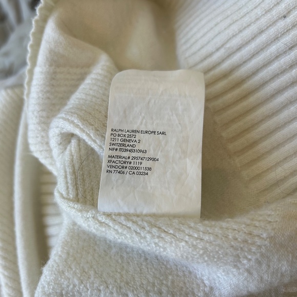 Club Monaco Ivory Sleeveless Crew Neck Sweater with Geometric Knit - L - Picture 7 of 10